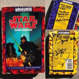 1994 Star Wars Dark Empire Signed 5x AudioBook Cassettes John Cygan Jim Ward…